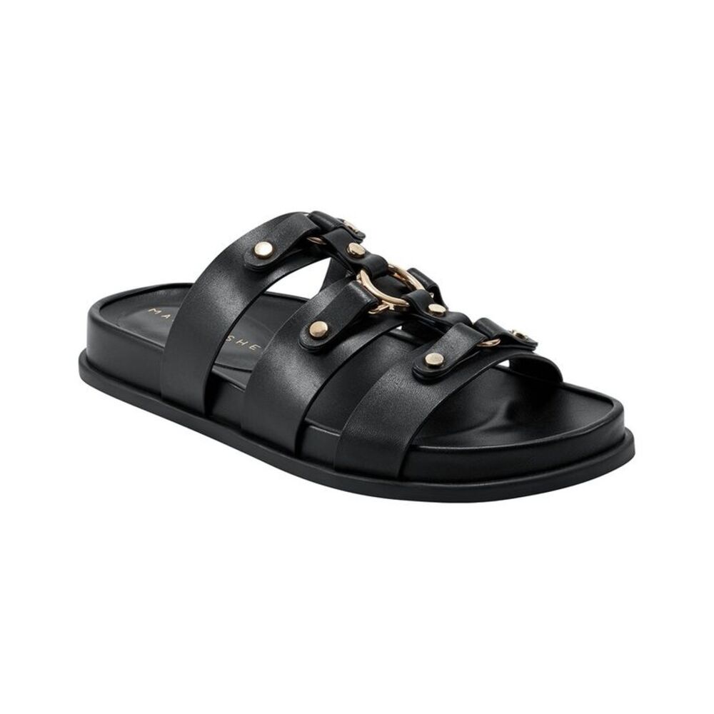 Marc Fisher Ltd Verity Leather Sandal, Black